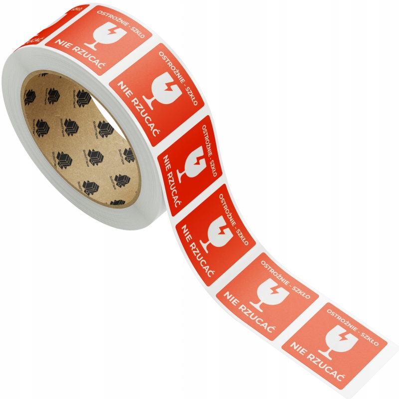 Naklejki - OSTROŻNIE SZKŁO NIE RZUCAĆ- 1000 szt. 