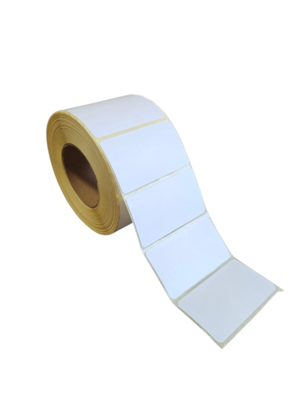 Etykiety termiczne 80x50 mm – białe, samoprzylepne - 1000 szt.