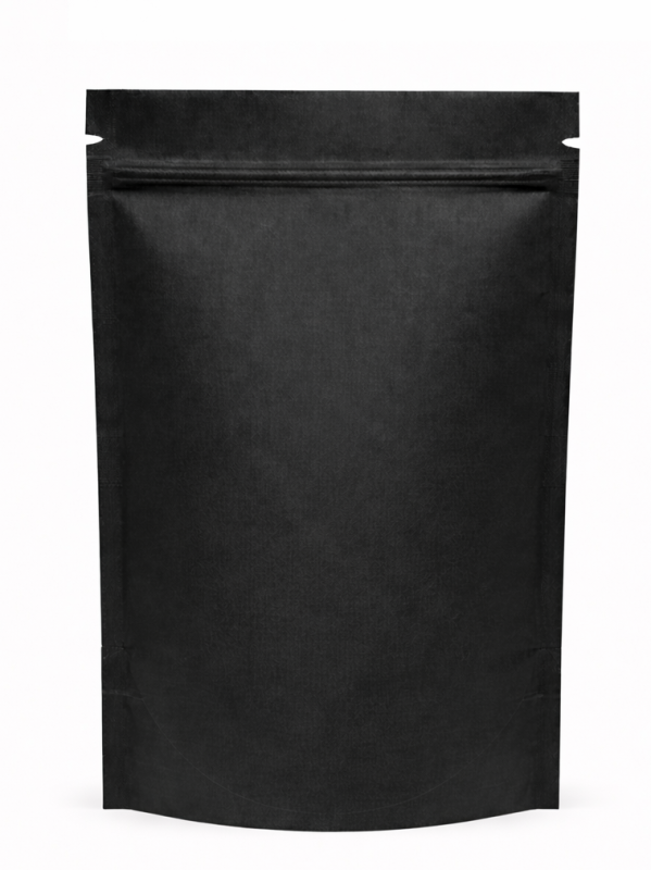 DOYPACK kraft czarny papier ze struną 1000ml  - 100 szt.